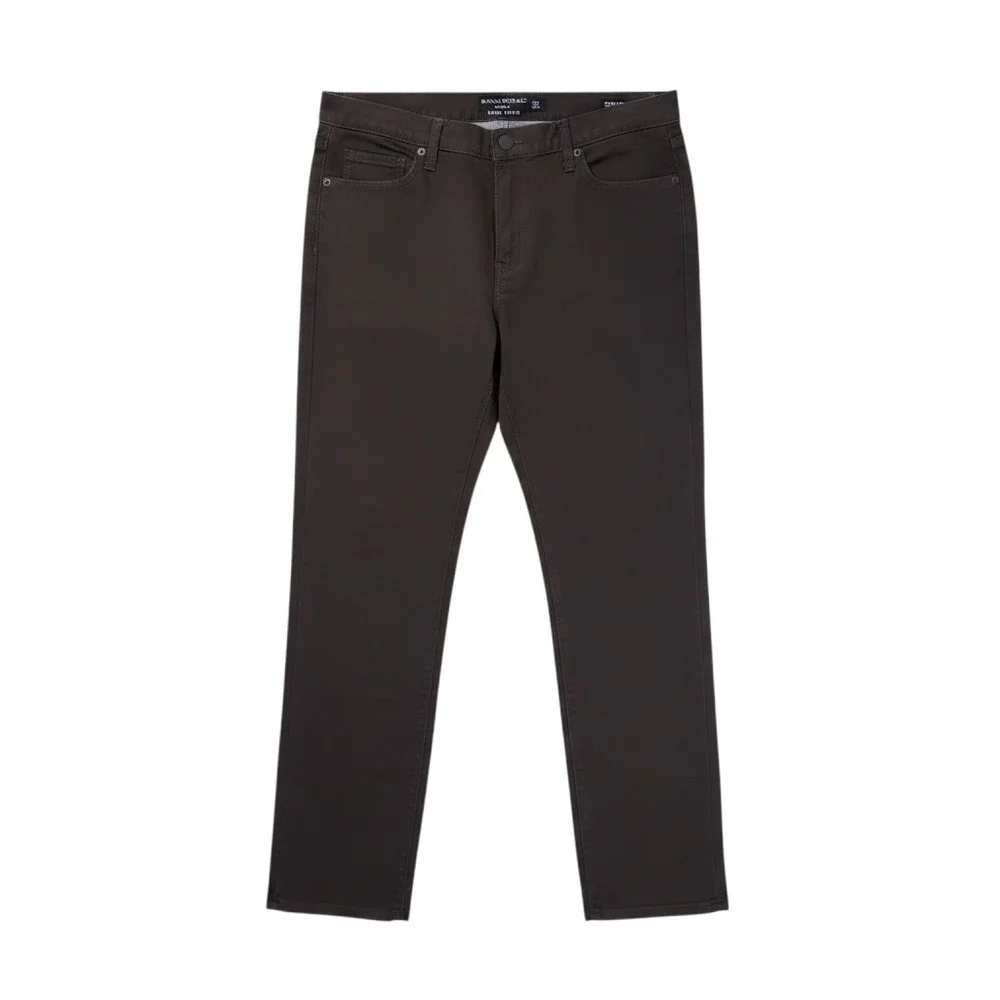 Banana Republic Travel Jean Mens 33x30 Cabin Brown Cotton Athletic Fit Pants